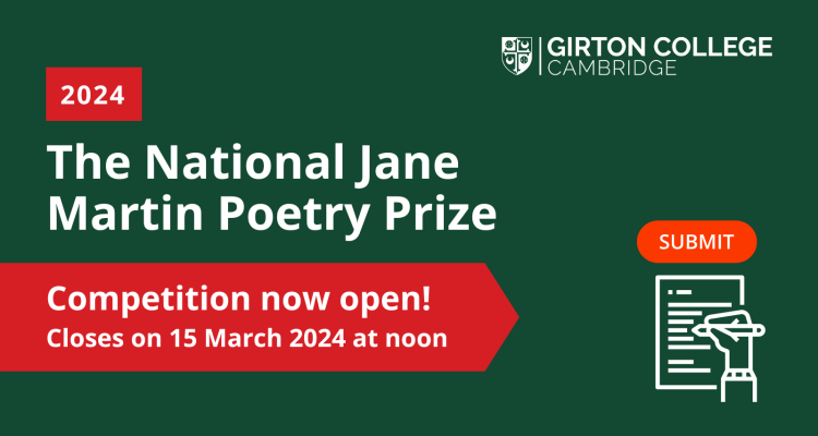 Girton College National Jane Martin Poetry Prize Opens For 2024   2024 JMP Announcements 